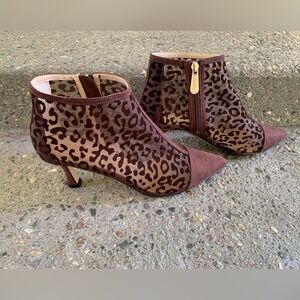 Charles By Charles David Leopard High Heel Booties